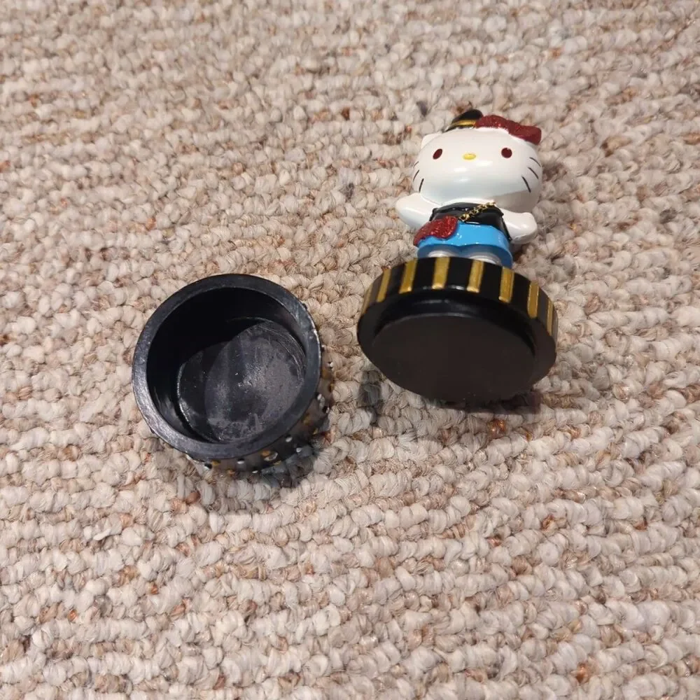 Sanrio Hello Kitty Trinket Box Black Gems Studded Glitter Glam